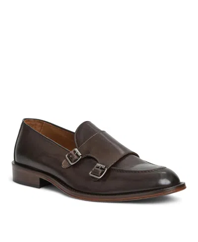 Bruno Magli Men's Biagio Leather Double Monk Dress Shoes In Brown