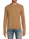 Bruno Magli Crewneck Camel Hair Sweater In Camel