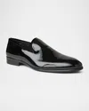 Bruno Magli Darius Moc Toe Bit Loafer In Black Patent