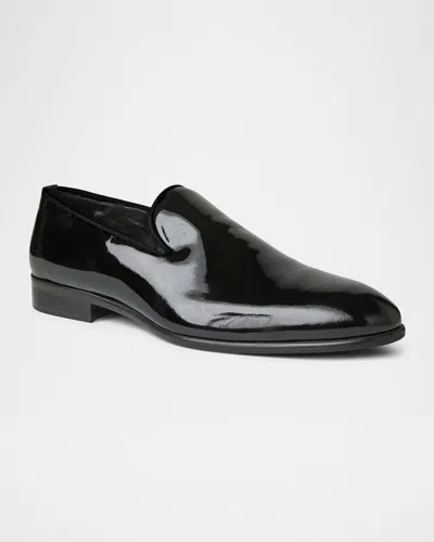 BRUNO MAGLI MEN'S DANILO PATENT LEATHER SMOKING SLIPPERS