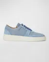 Bruno Magli Men's Darian Suede & Canvas Low-top Sneakers In Light Blue