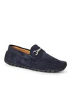 Bruno Magli Darius Moc Toe Bit Loafer In Navy Suede