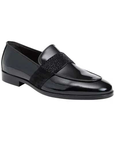 Bruno Magli Men's Howard Patent Leather Round Toe Loafers In Black
