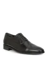 Bruno Magli Men's Martico Leather Cap-toe Dress Shoes In Black