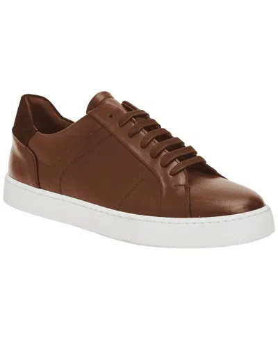 Bruno Magli Men's Martino Low-profile Leather Sneakers In Brown