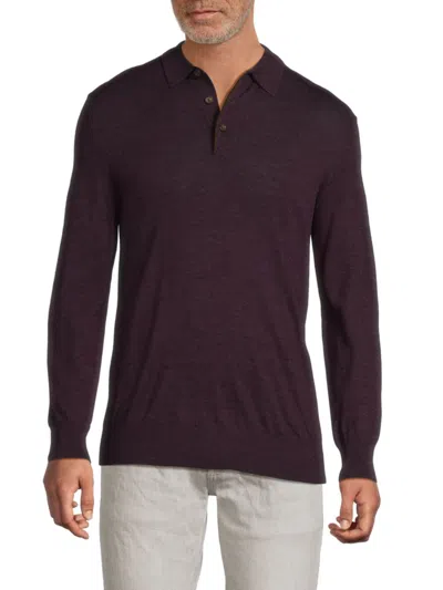 BRUNO MAGLI MEN'S MERINO WOOL POLO SWEATER