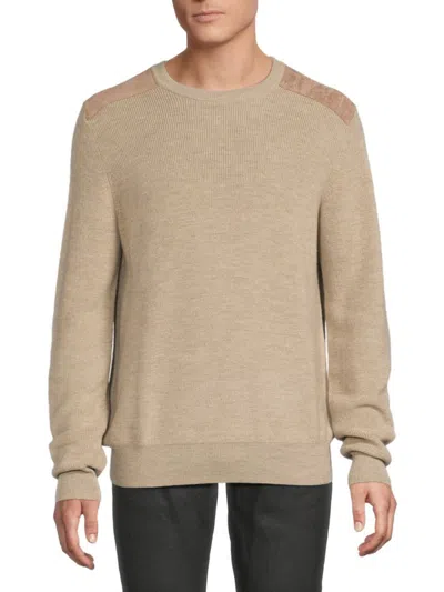 Bruno Magli Men's Merino Wool Sweatshirt In Oat