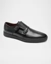 Bruno Magli Palestro Double Monk Shoe In Black