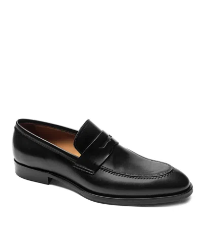 Bruno Magli Carter Penny Loafer In Dark Brown Nappa