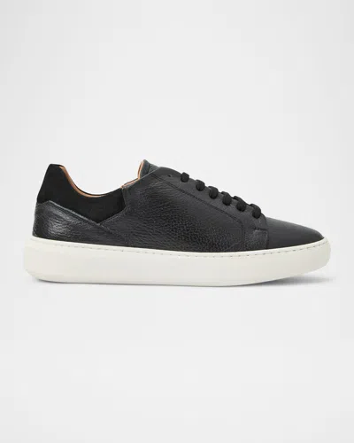 Bruno Magli Salvatore Sneaker In Black Tumbled