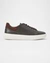 Bruno Magli Salvatore Sneaker In Brown Tumbled