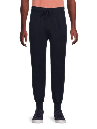 Bruno Magli Men's Solid Wool Joggers In Navy