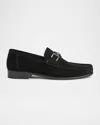 Bruno Magli Trieste Bit Loafer In Black Suede