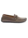 Bruno Magli Men's Xander Horse-bit Strap Leather Drivers In Brown