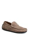Bruno Magli Men's Xane Slip On Driving Moccasin Shoes In Taupe Sued