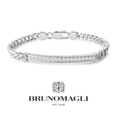 Bruno Magli Mens 1/2 Carat Lab Grown Diamond Bracelet In Sterling Silver, 8 Inches In Multi