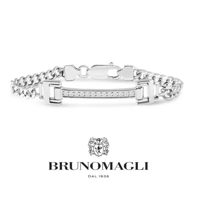 Bruno Magli Mens 1/3 Carat Lab Grown Diamond Bracelet In Sterling Silver, 8 Inches In Multi