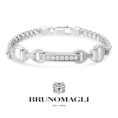 Bruno Magli Mens 1/4 Carat Lab Grown Diamond Bracelet In Sterling Silver, 8 Inches In Multi