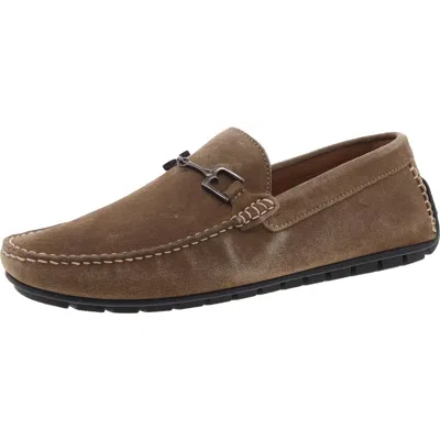 Bruno Magli Mens Chain Moccasin Loafers In Brown
