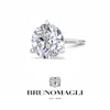 Bruno Magli Mens Lab Grown Diamond Martini Stud Earring In Sterling Silver And 14 Karat Gold, All Carat Weights  In Multi
