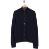 Bruno Magli Merino Wool Button Jacket In Blue