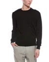 Bruno Magli Merino Wool Crewneck Sweater In Black