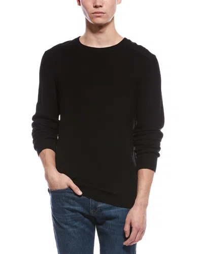 Bruno Magli Merino Wool Crewneck Sweater In Black