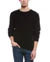 Bruno Magli Merino Wool Crewneck Sweater In Black