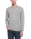 Bruno Magli Merino Wool Crewneck Sweater In Gray