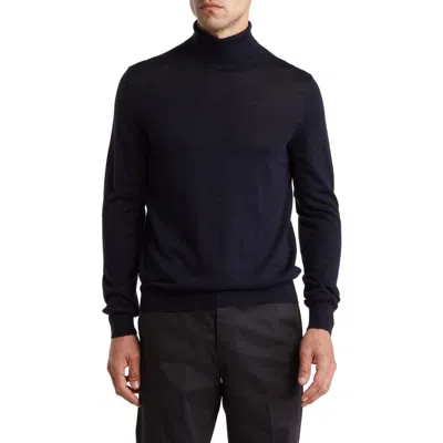 Bruno Magli Merino Wool Turtleneck Sweater In Black
