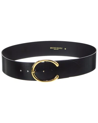 Bruno Magli Michaela Leather Belt In Black