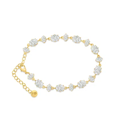 Bruno Magli Michela Gold Bracelet, Diamante In Multi