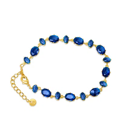 Bruno Magli Michela Gold Bracelet, Zaffiro In Multi