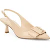 Bruno Magli Mona Pointed Toe Slingback Pump In Neutral