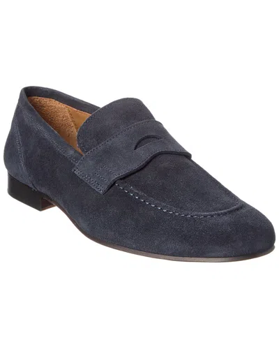 Bruno Magli Nathan Suede Loafer In Blue