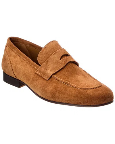 Bruno Magli Nathan Suede Loafer In Brown