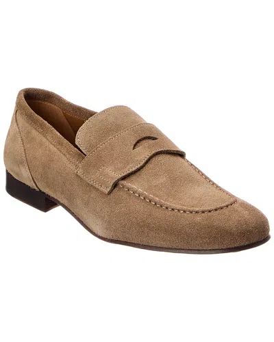 Bruno Magli Nathan Suede Loafer In Neutral
