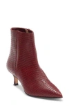 Bruno Magli Nerina Pointed Toe Bootie In Burgundy