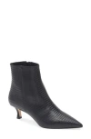 Bruno Magli Francesca Pointed Toe Kitten Heel Bootie In Black