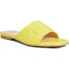 Bruno Magli Nilla Embossed Bit Slide Sandal In Yellow
