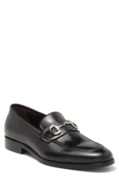 Bruno Magli Nino Bit Leather Loafer In Black