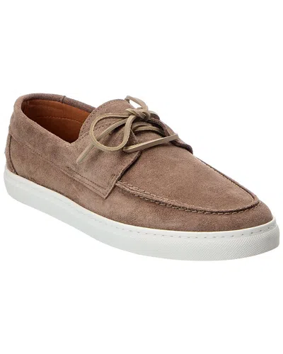 Bruno Magli Novoli Suede Sneaker In Transparent