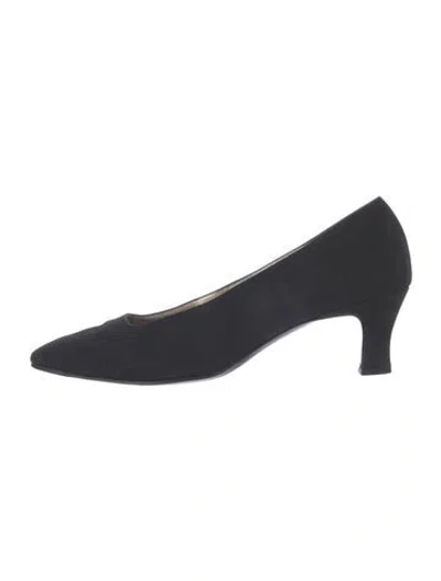 Pre-owned Bruno Magli Nylon Pumps In Black