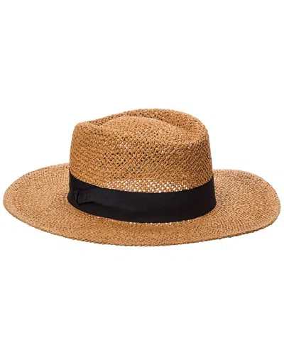 Bruno Magli Open Weave Fedora In Brown