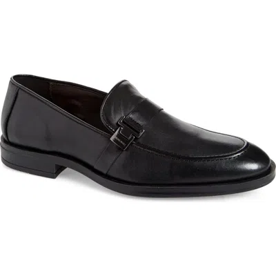 Bruno Magli Pablo Buckle Strap Loafer In Black