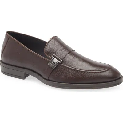 Bruno Magli Pablo Buckle Strap Loafer In Brown Tumbled