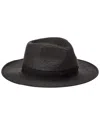 Bruno Magli Packable Fedora In Black