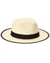 Bruno Magli Packable Fedora In White