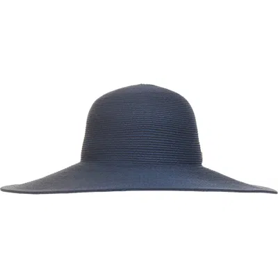 Bruno Magli Packable Floppy Brim Sun Hat In Blue