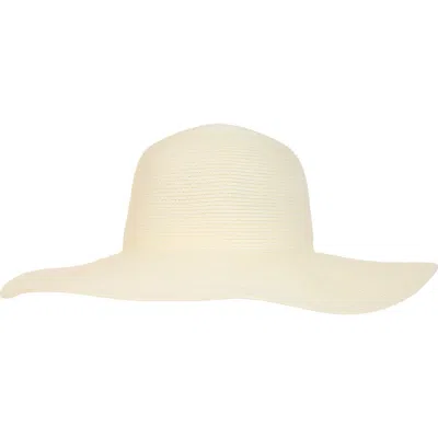 Bruno Magli Packable Floppy Brim Sun Hat In White